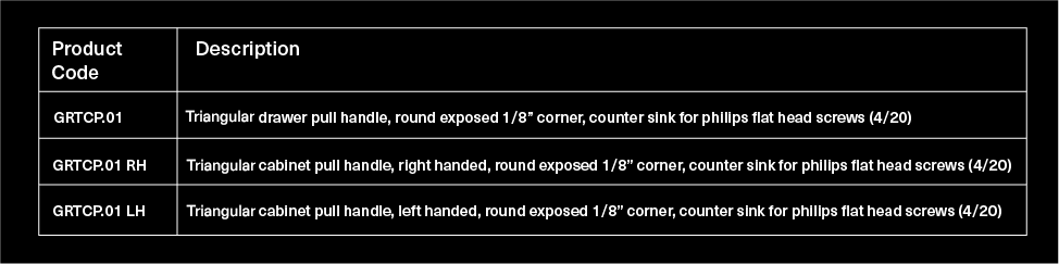 product measurments table image